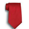 Red Polyester Satin Tie